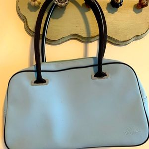 Lacoste baby blue purse